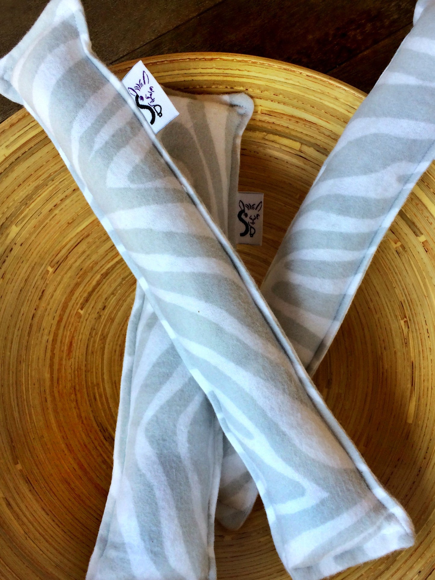 Flannel Kitty Nip Kicker Catnip Toy in Mozambique Cloud