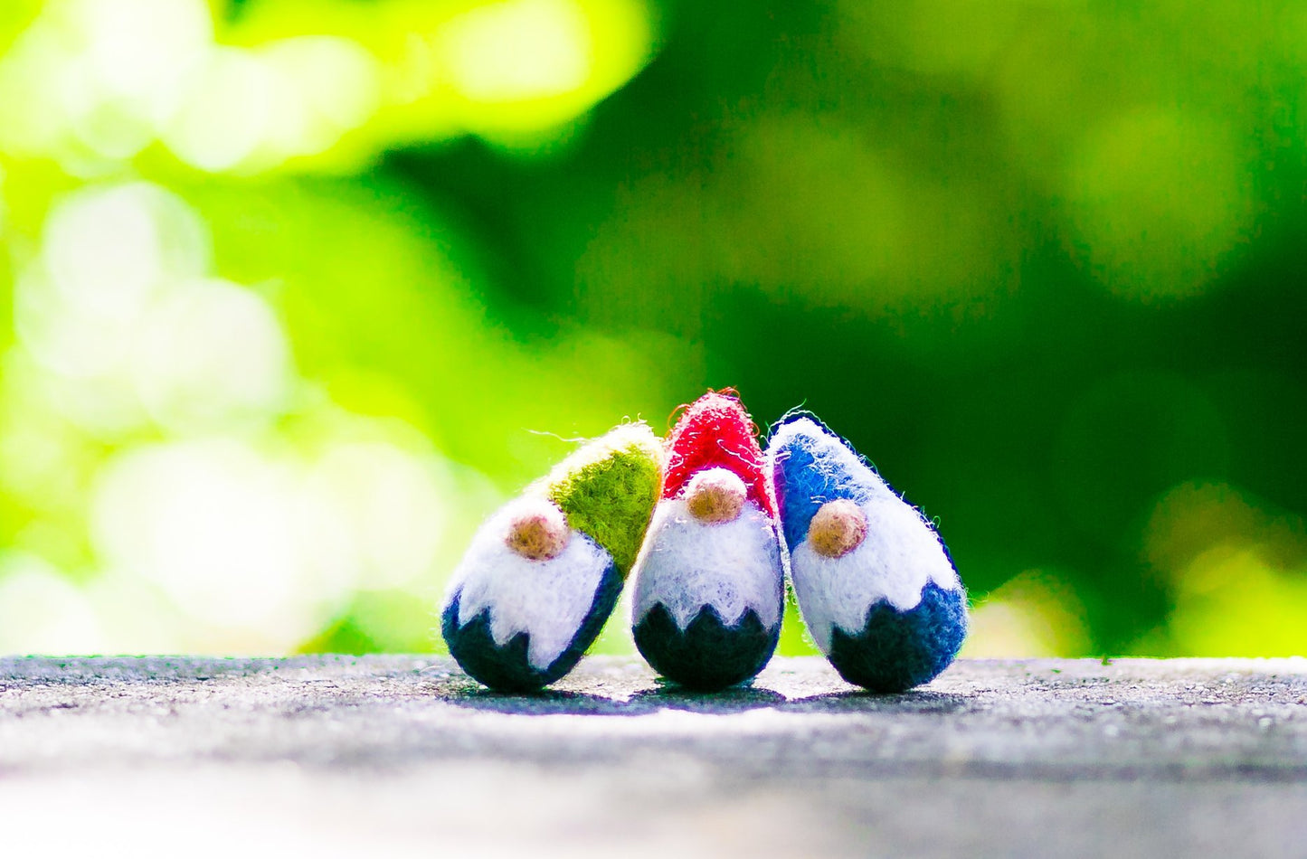 Felted Wool Gnome Cat Toy in Blue - With or Without Catnip