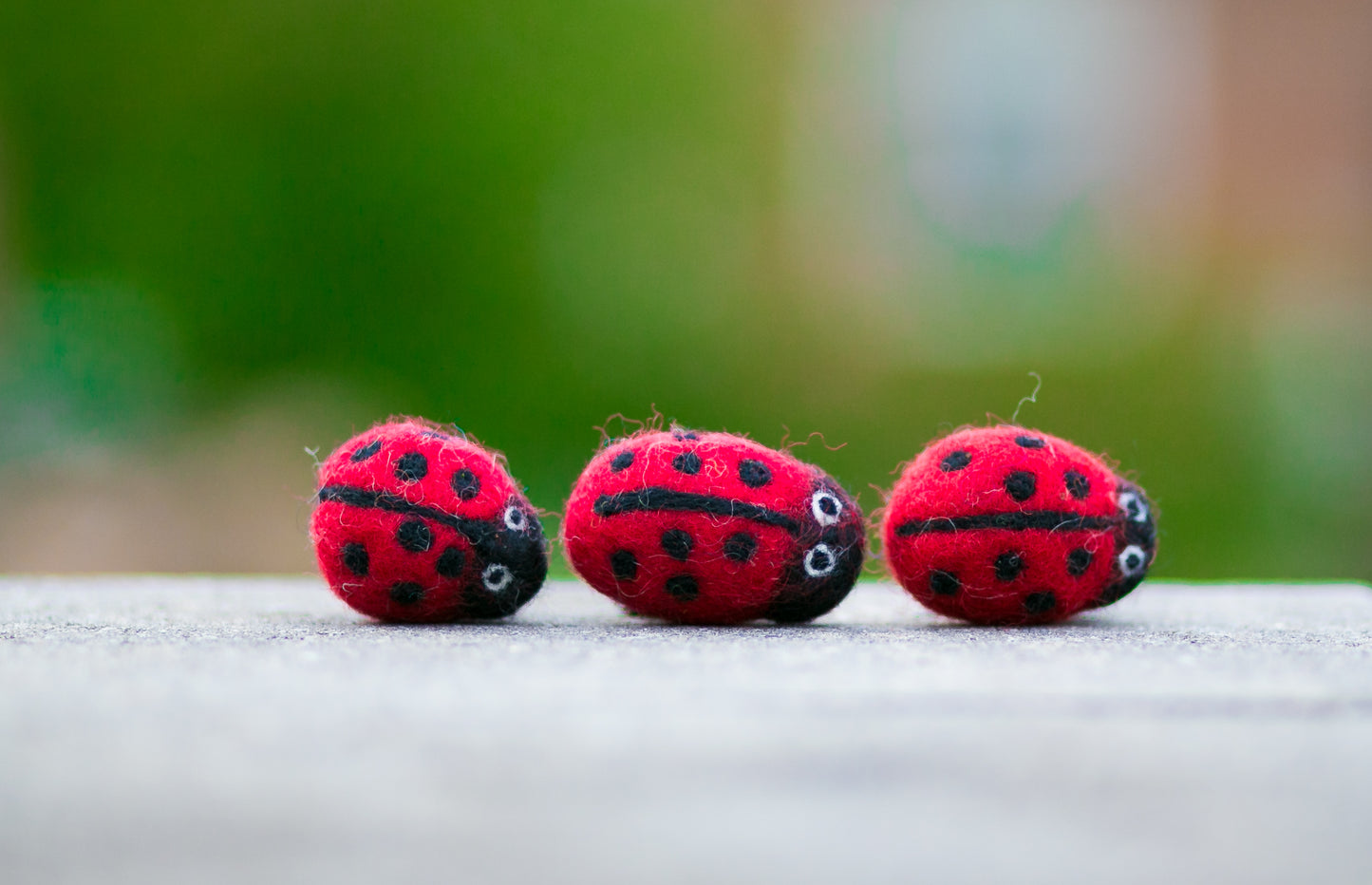 Karma Cat Backyard Friends Felted Ladybug