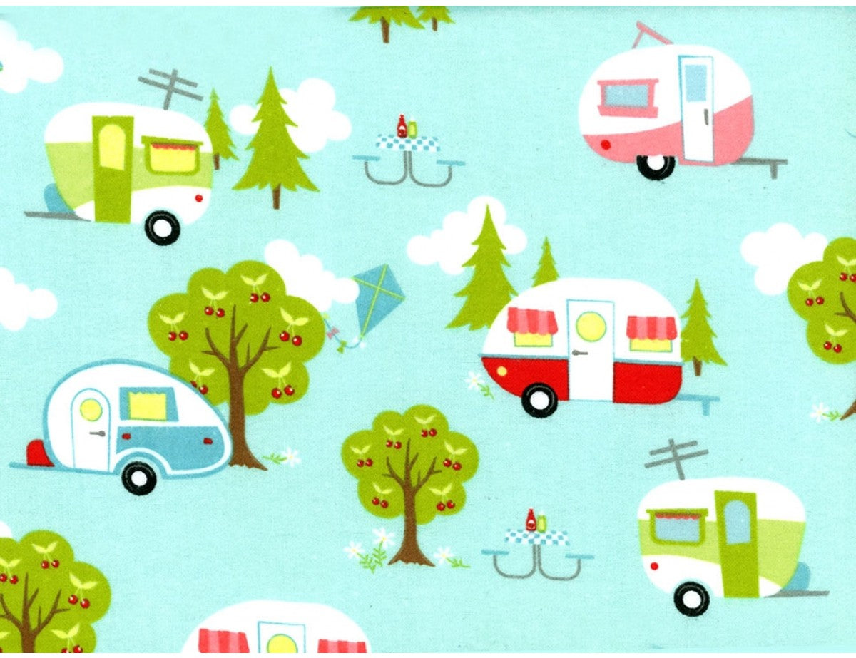 Flannel Mini Kitty Nip Kicker Catnip Toy in Aqua Glamper