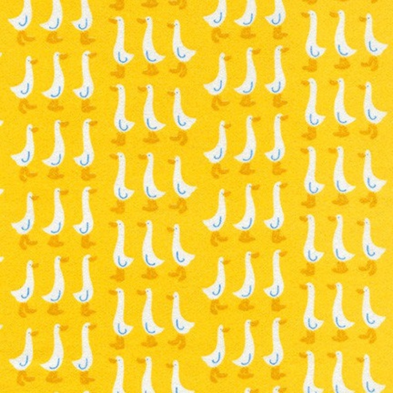 Flannel Kitty Nip Kicker Catnip Toy Yellow Goose Pond Geese Park