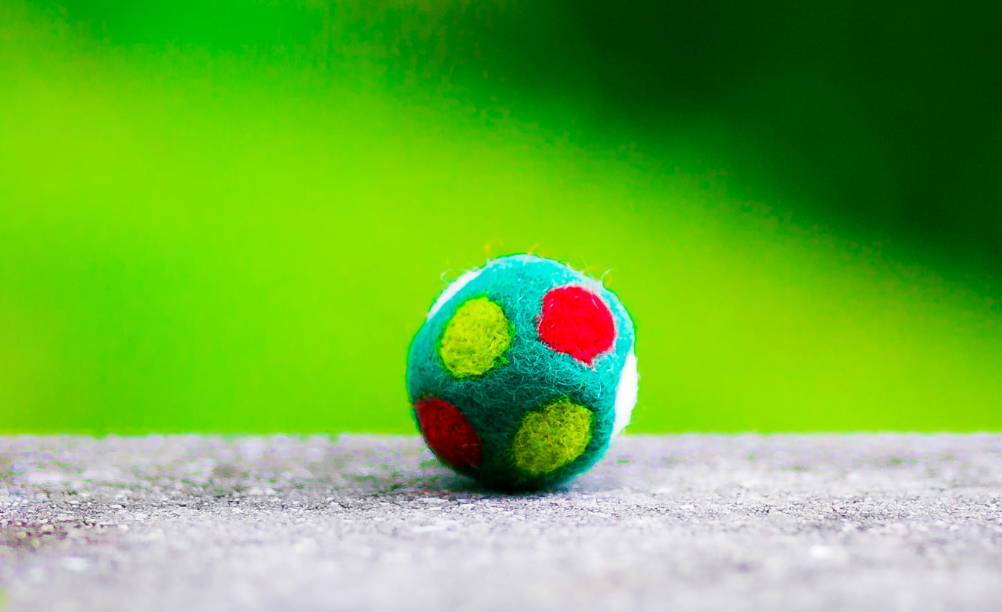 Karma Cat Felted Wool Stitched Balls Christmas Cat Toy Trio