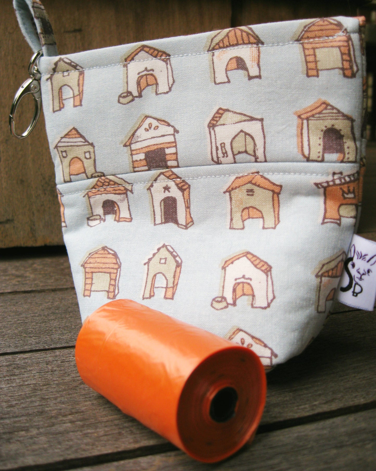 Fun Standard Treat and Pickup Bags Carry Pouch in Puptown LAST ONE