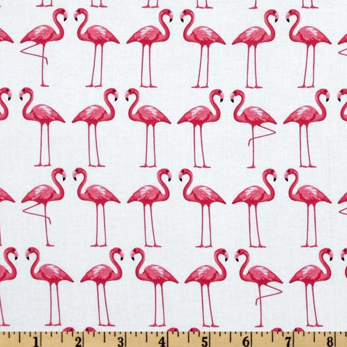 Cosmetic Bag Dog Leash Bag Wristlet Purse with Foodsafe Waterproof Lining Flamingo Dance