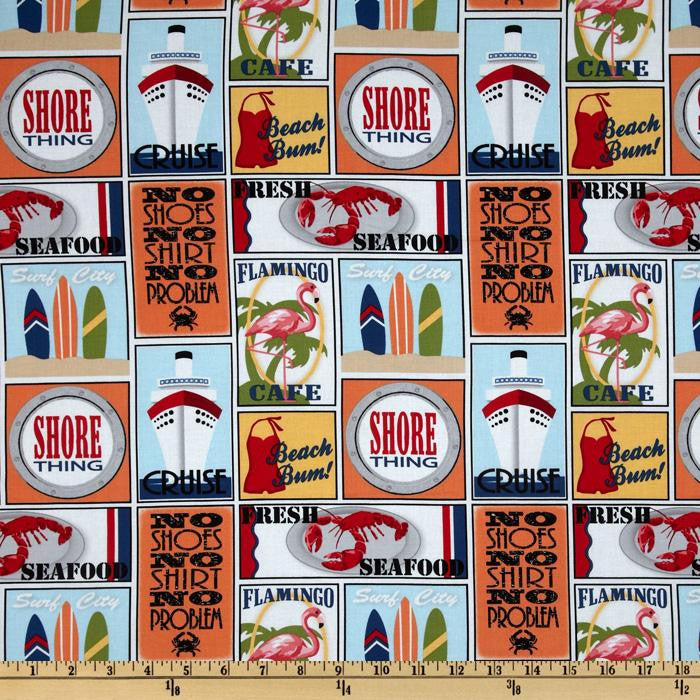 Fun Standard Treat and Pickup Bags Carry Pouch in Shore Thing