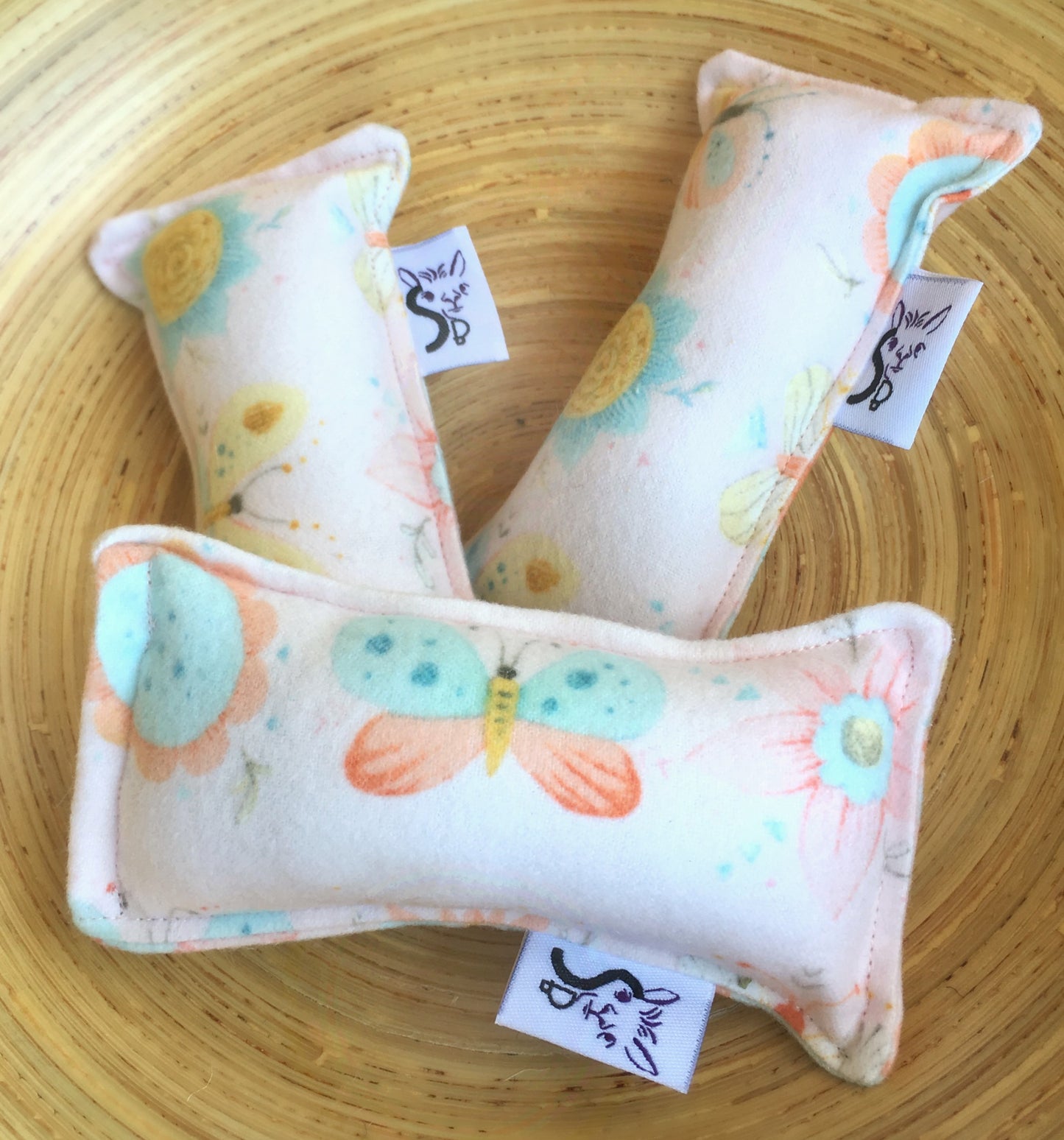 Flannel Mini Kitty Nip Kicker Catnip Toy in Pink Dreamcatcher