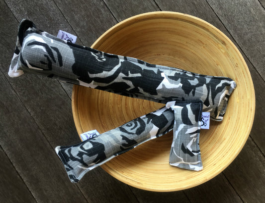 Twill Kitty Nip Kicker Catnip Cat Toy in Sable Farrah Slub Canvas  - 3 SIZES!