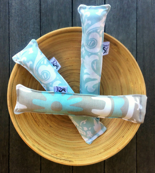 Twill Kitty Nip Kicker Catnip Toy in Powder Blue Osborne or Suzani