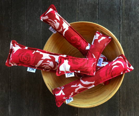 Twill Kitty Nip Kicker Catnip Cat Toy in Raspberry Farrah Slub Canvas  - 3 SIZES!