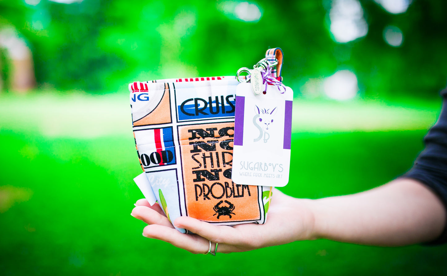 Fun Standard Treat and Pickup Bags Carry Pouch in Shore Thing