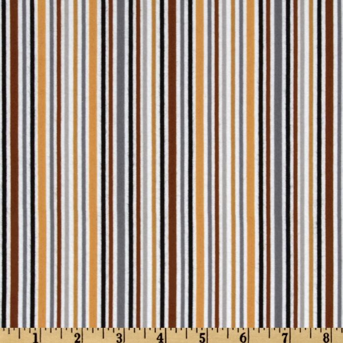 Flannel Kitty Nip Kicker Catnip Toy in Brown Pajama Stripe