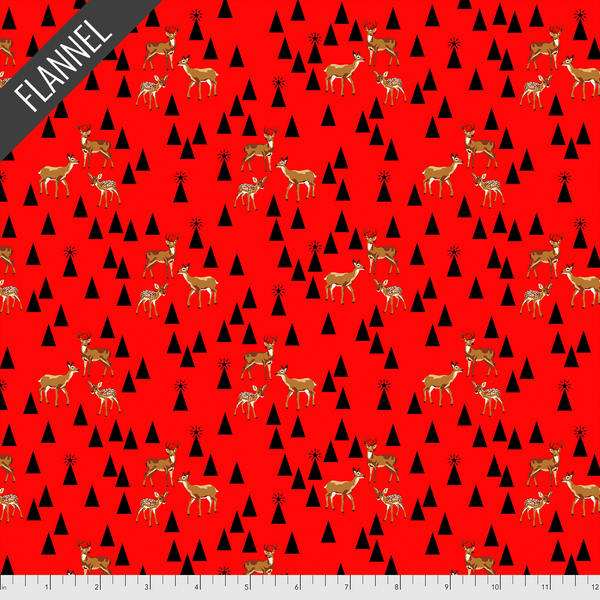 Flannel Kitty Nip Kicker Catnip Toy in Red Holly Berry Road Trip - 2 Sizes!