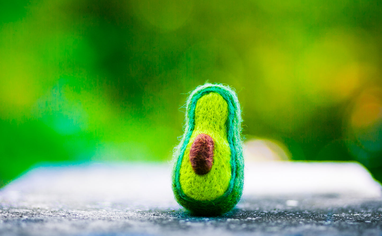 Felted Wool Avocado Cat Toy - With or Without Catnip