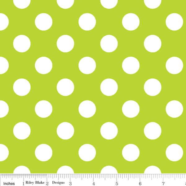 Paca Pet Pouf Pet Bed/Crate Mat Flannel Lime Dots Cover