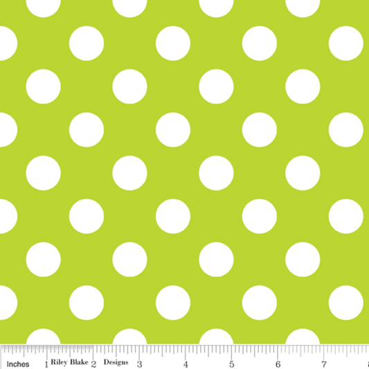 Paca Pet Pouf Pet Bed/Crate Mat Flannel Lime Dots Cover