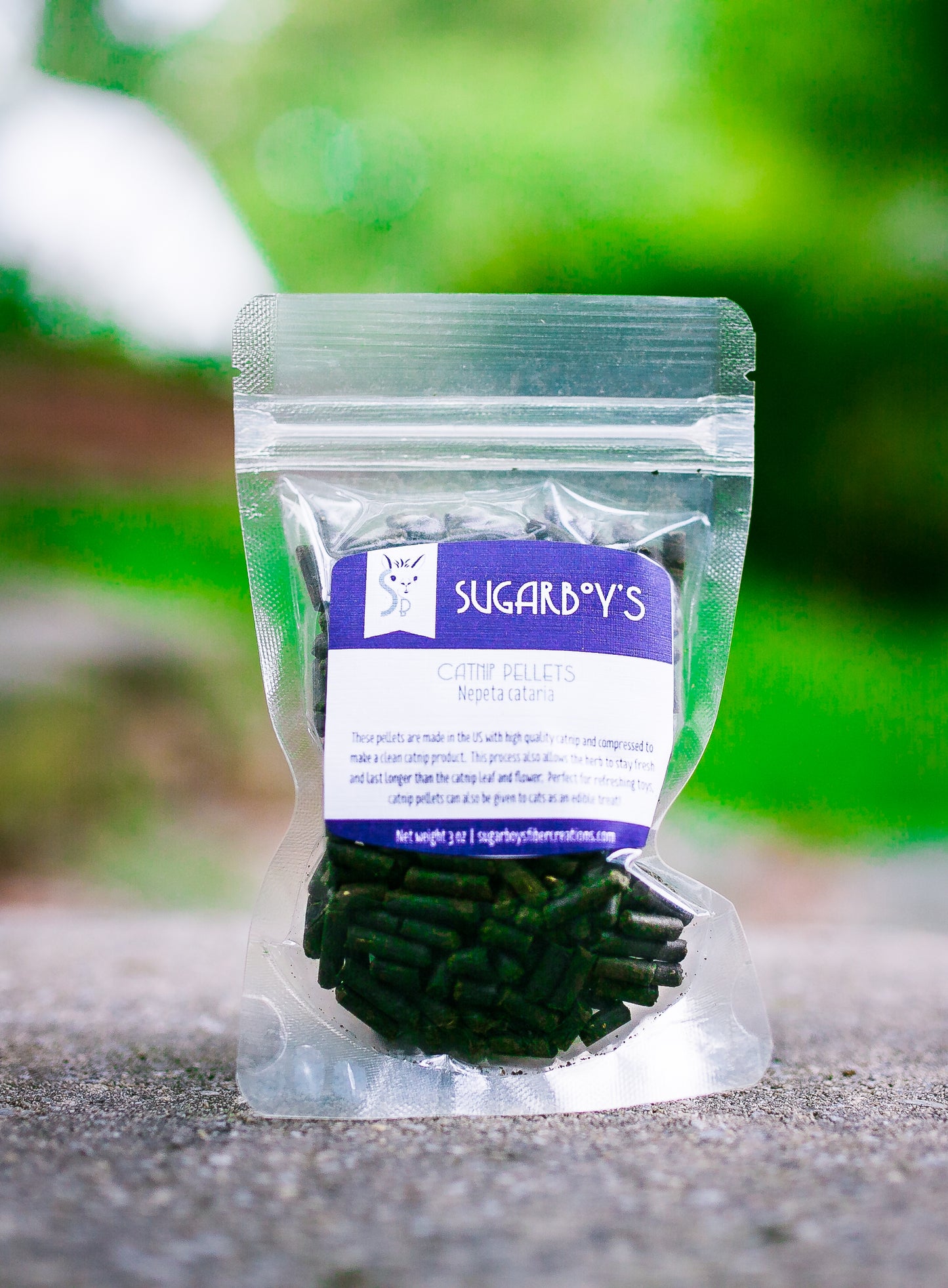Sugarboy's Organic Catnip Elixir and Catnip Pellets