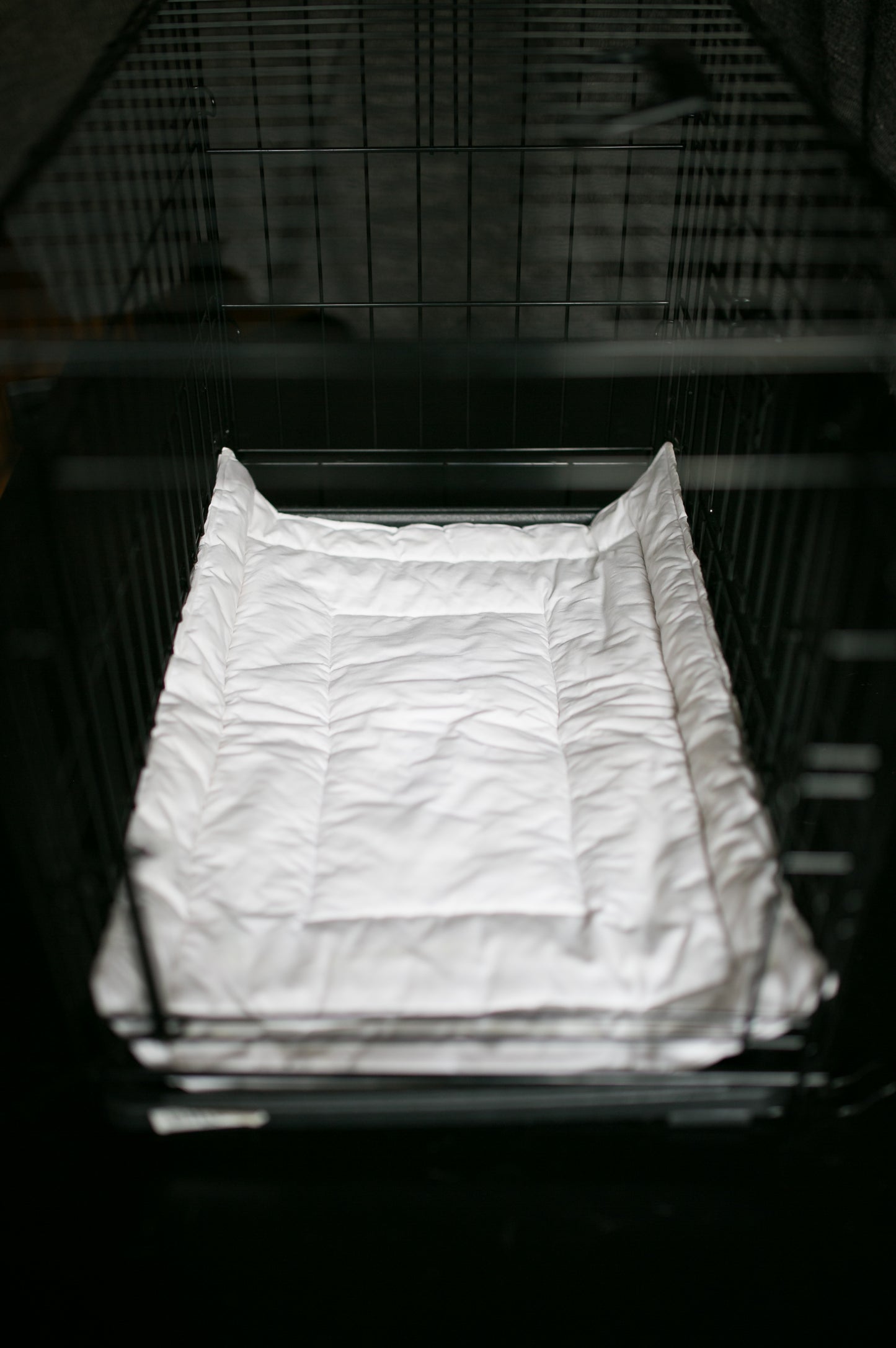 Paca Pet Pouf Pet Bed/Crate Mat Luxe Linen Bonsai Peony Cover MADE TO ORDER