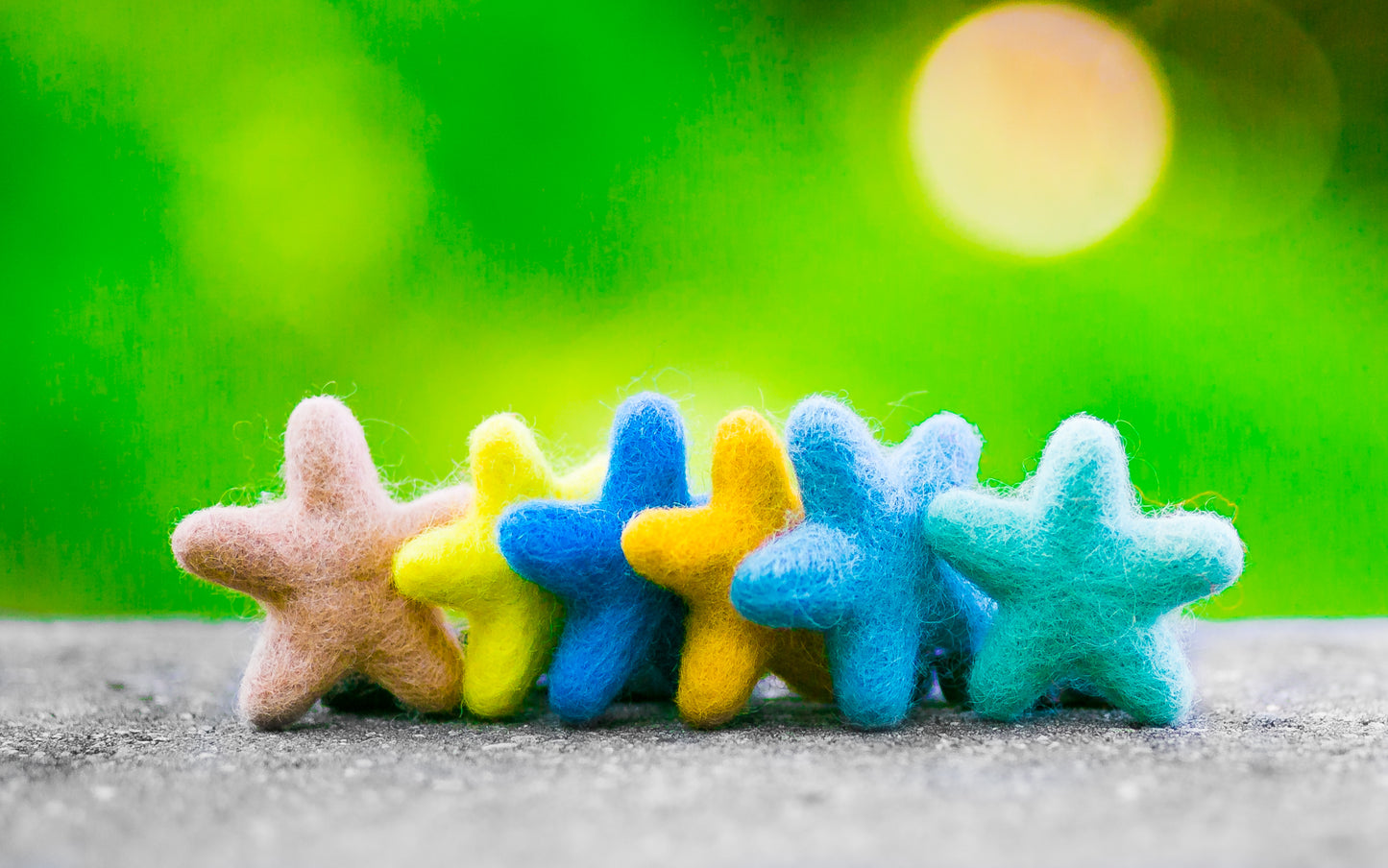 Felted Stars Catnip Cat Toy Trio Beach Collection