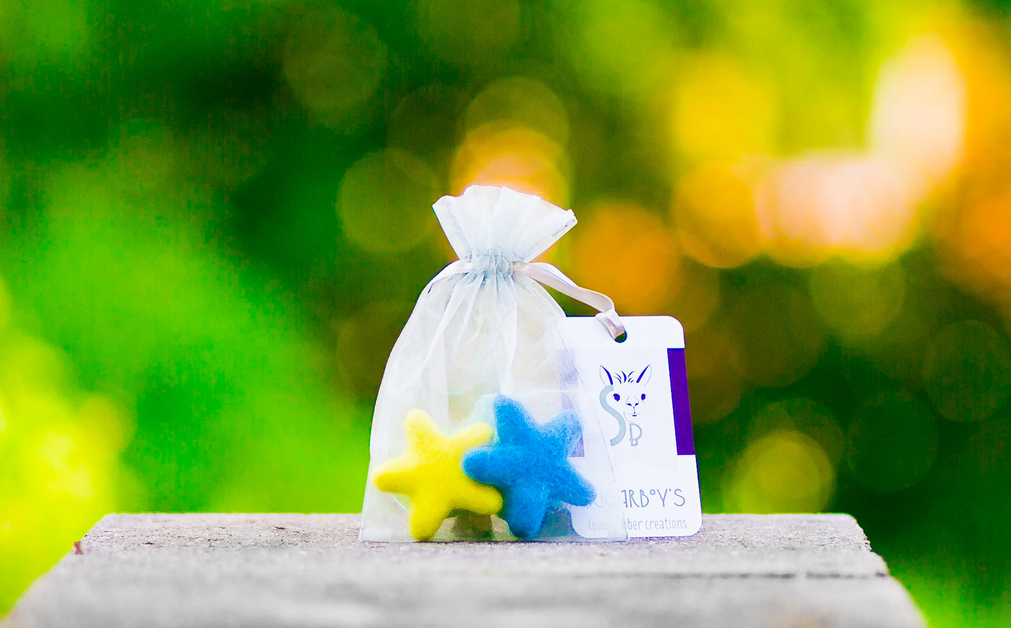 Felted Stars Catnip Cat Toy Trio Beach Collection
