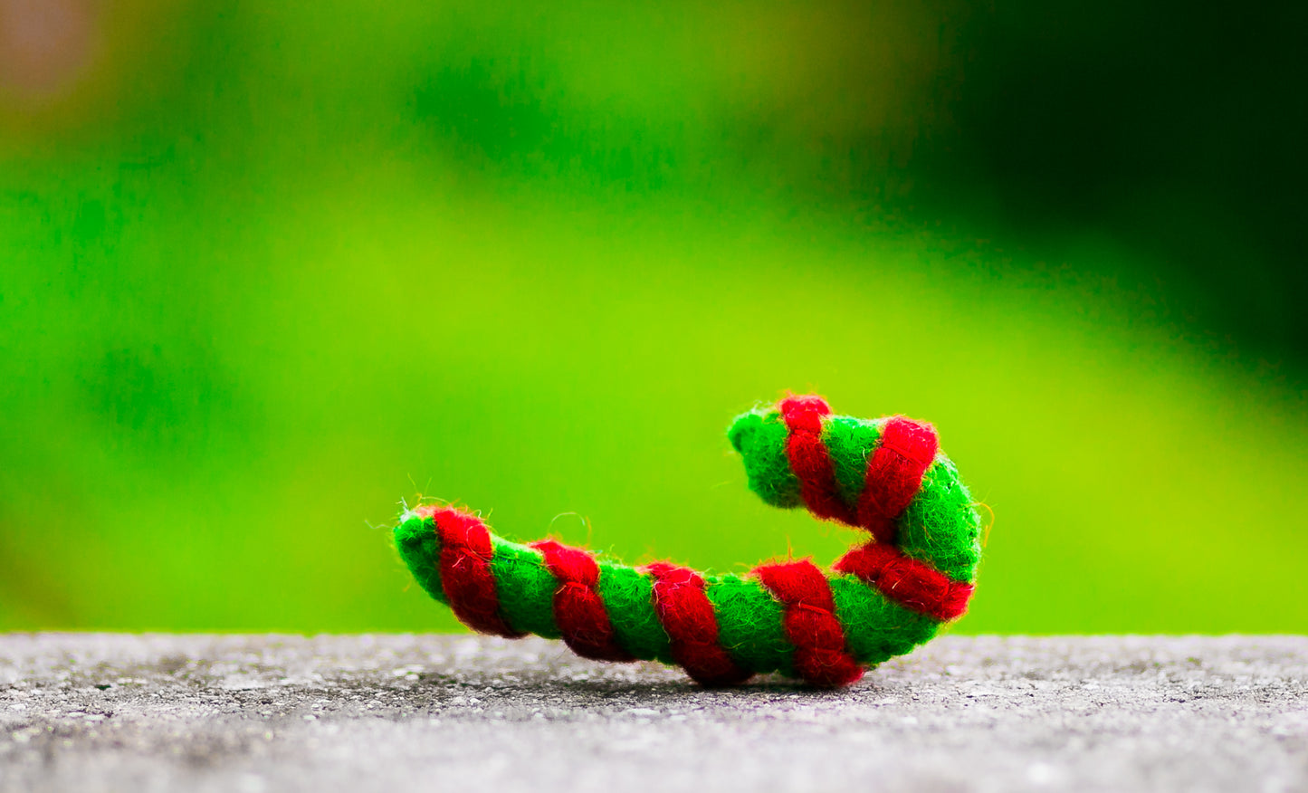 Karma Cat Felted Wool Candy Cane Christmas Cat Toy