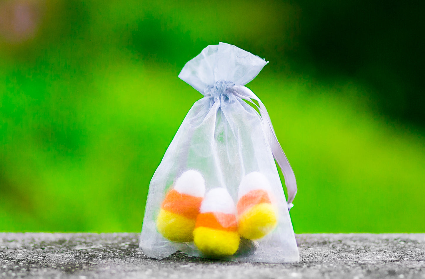 Felted Wool Halloween Candy Corn Trick or Treat Catnip Cat Toys