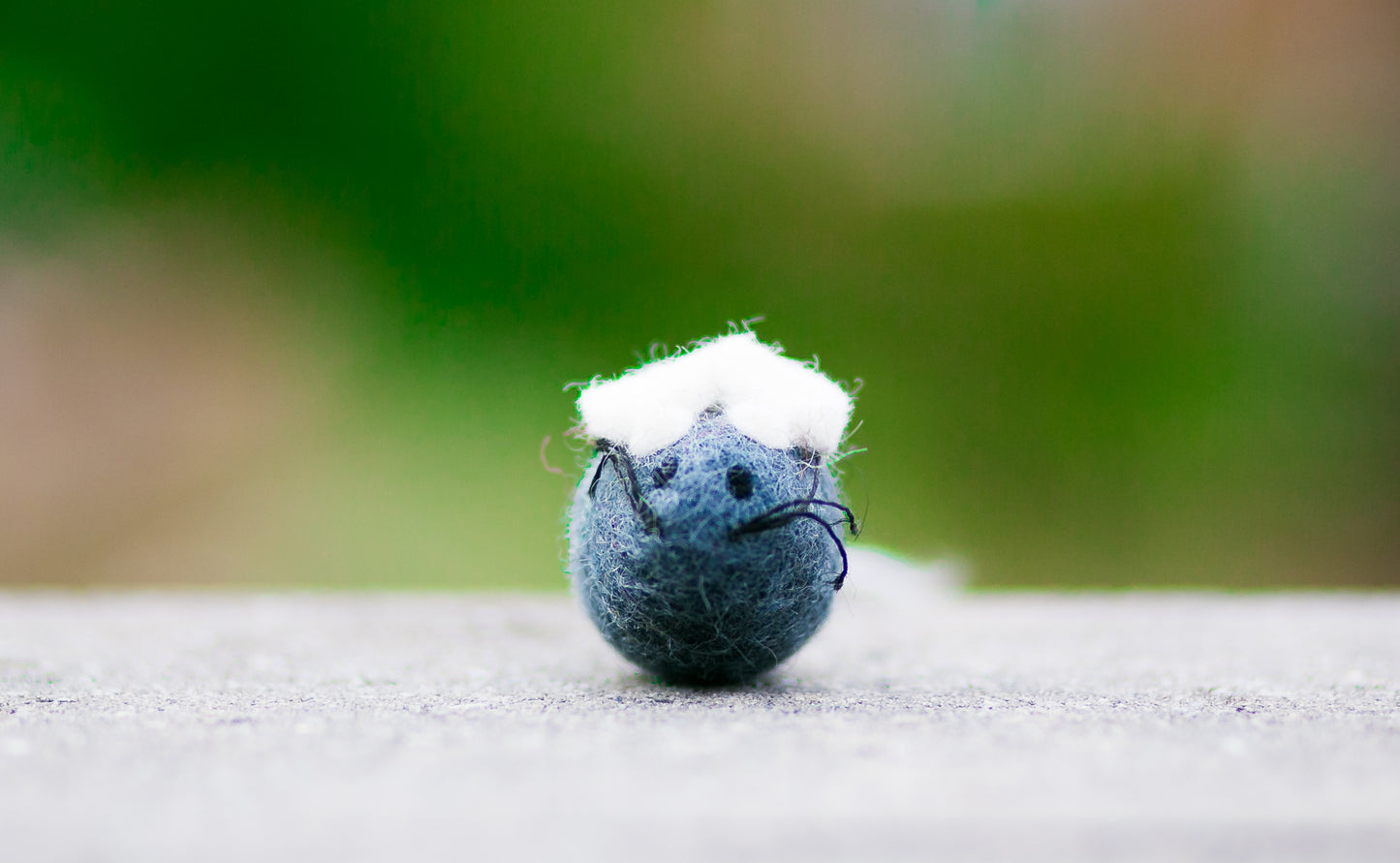 Karma Cat Backyard Friends Felted Mouse in Gray