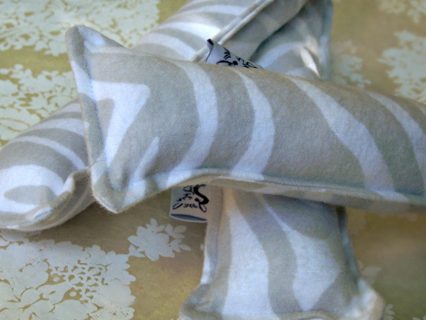 Flannel Kitty Nip Kicker Catnip Toy in Mozambique Cloud