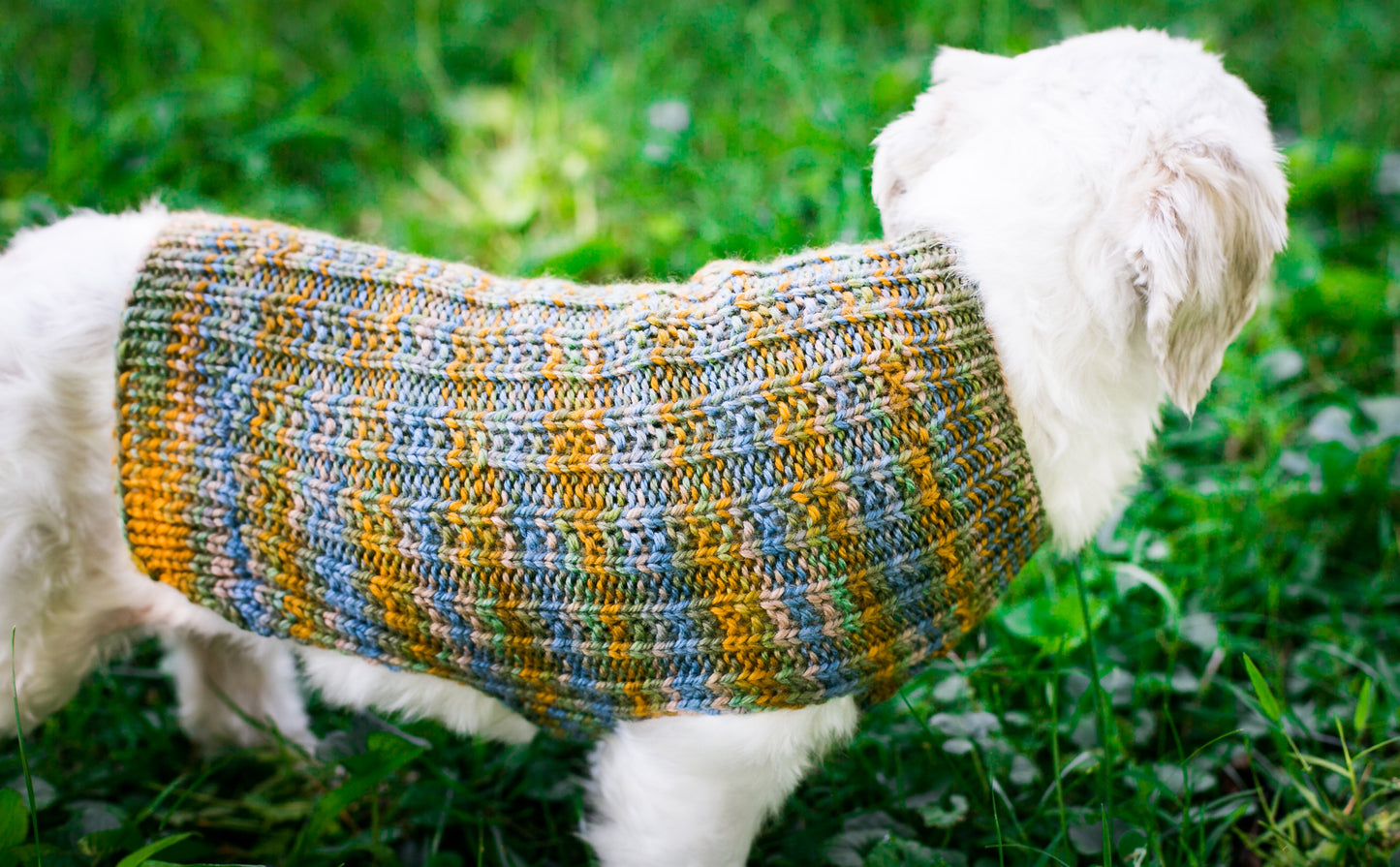 Cat & Dog Pet Sweaters in Lake Bluff - VERY LIMITED QUANTITY AND LAST OF THIS COLORWAY!