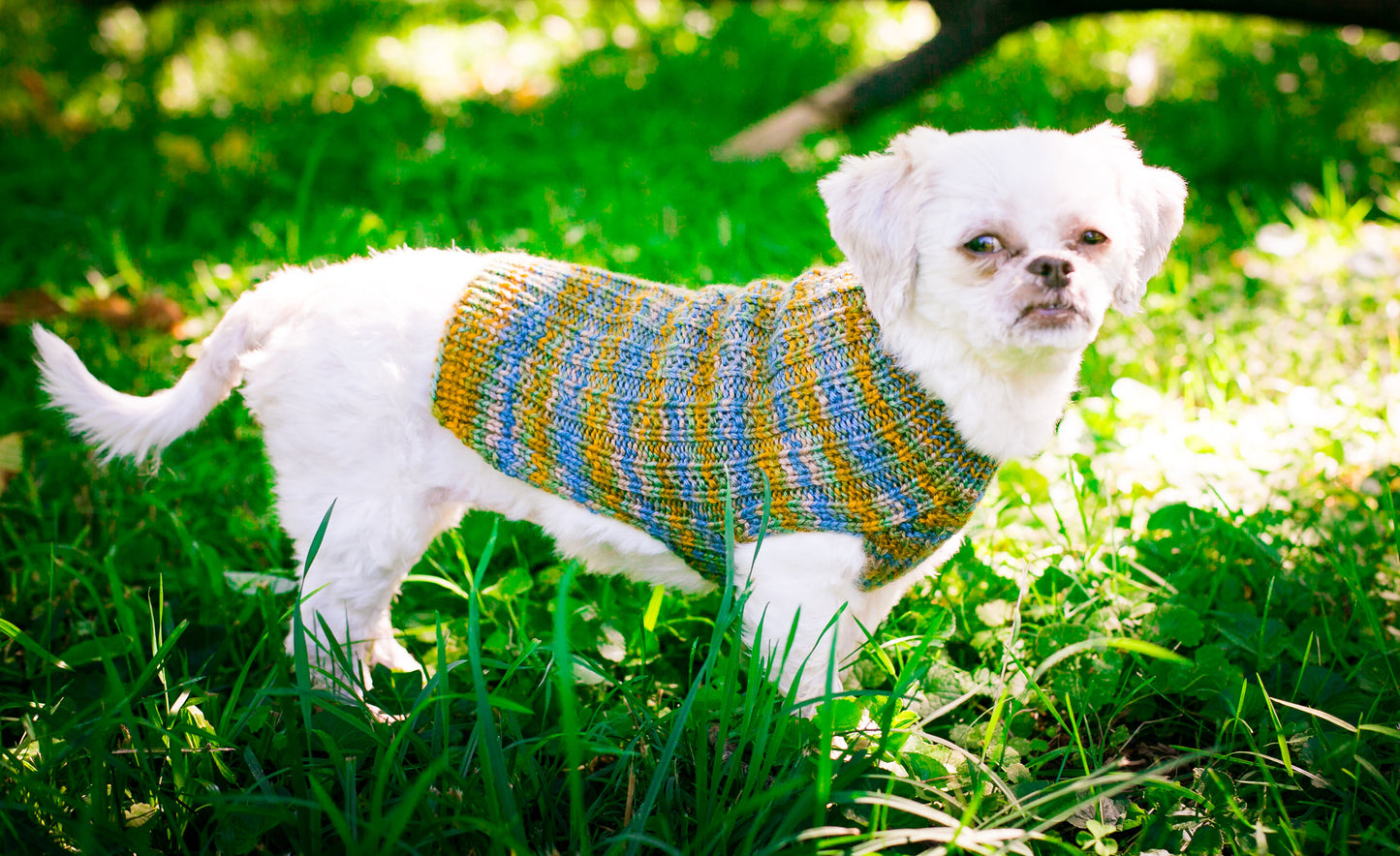 Cat & Dog Pet Sweaters in Lake Bluff - VERY LIMITED QUANTITY AND LAST OF THIS COLORWAY!