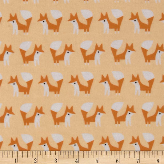 Paca Pet Pouf Pet Bed Flannel Tangerine Foxes Cover MADE TO ORDER