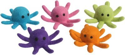 Lollycadoodle Felted Dog Toy Octopus
