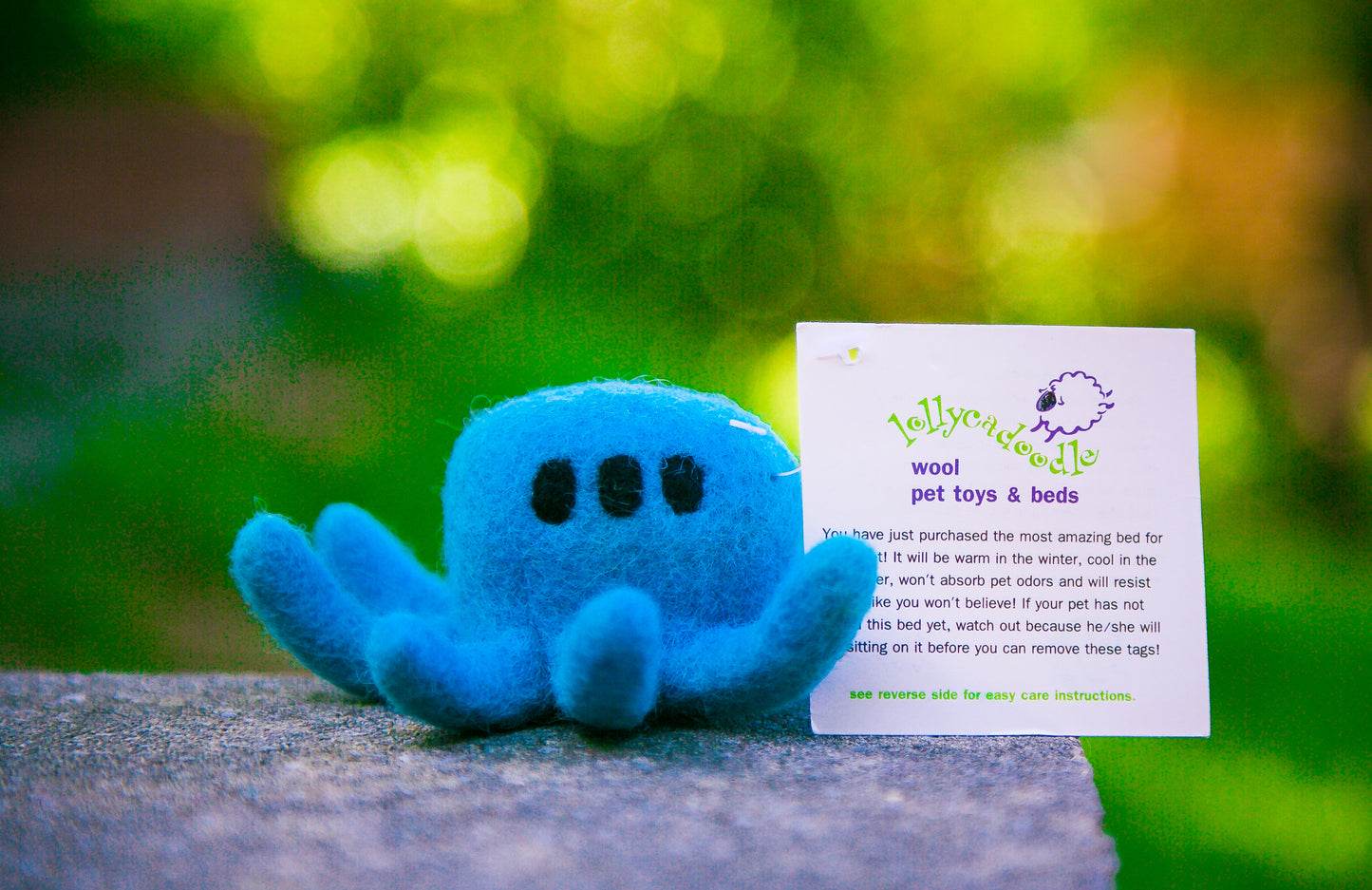 Lollycadoodle Felted Dog Toy Octopus
