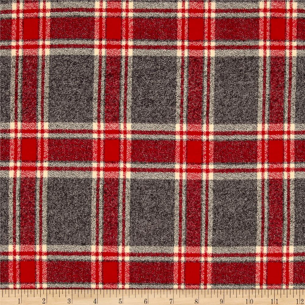Flannel Kitty Nip Kicker Catnip Toy in Mammoth Red Plaid