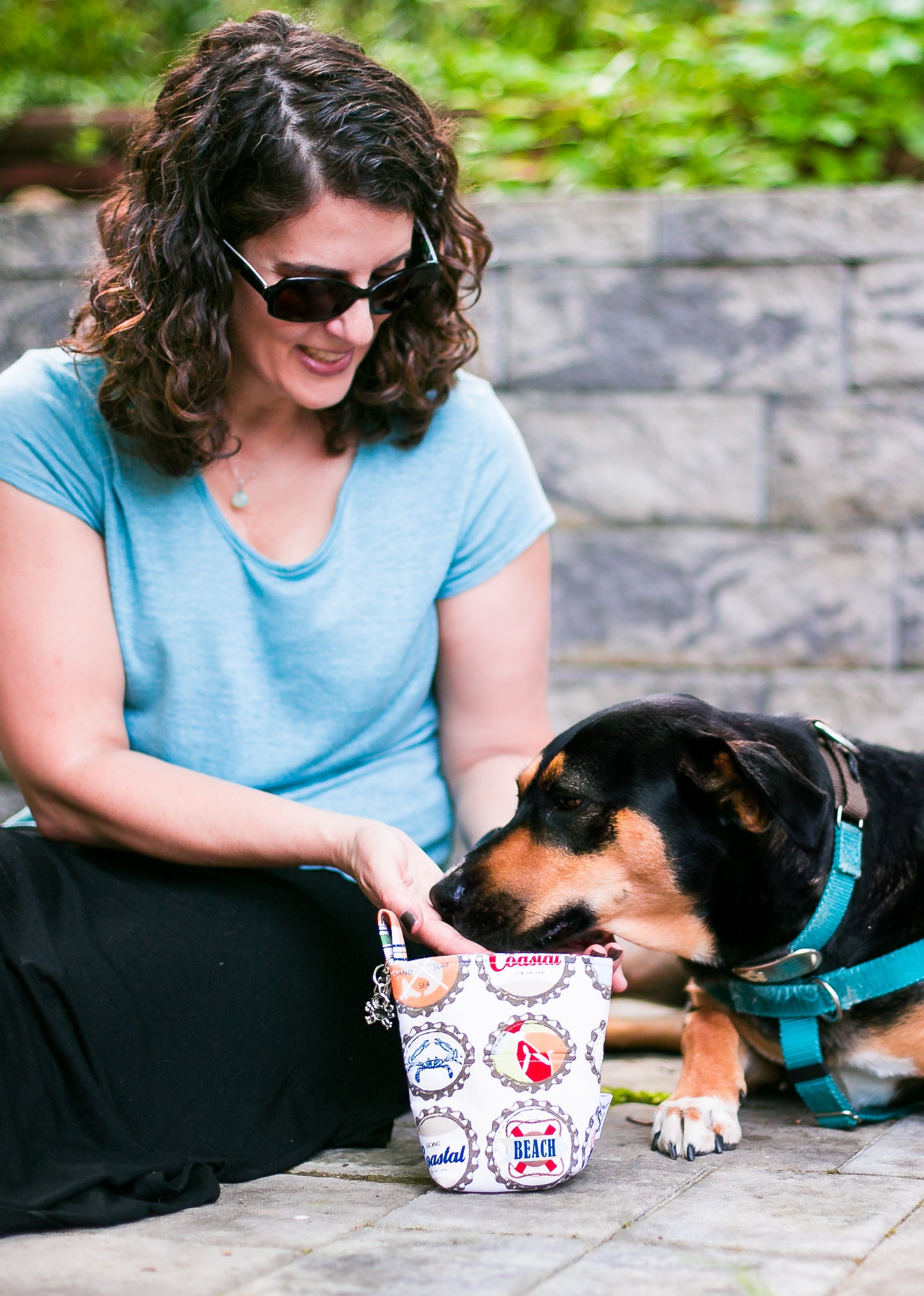 Fun Standard Treat and Pickup Bags Carry Pouch in Going Coastal Bottle Caps