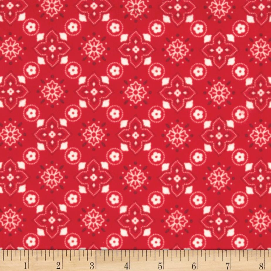Flannel Mini Kitty Nip Kicker Catnip Toy in Red Sasparilla Bandanna