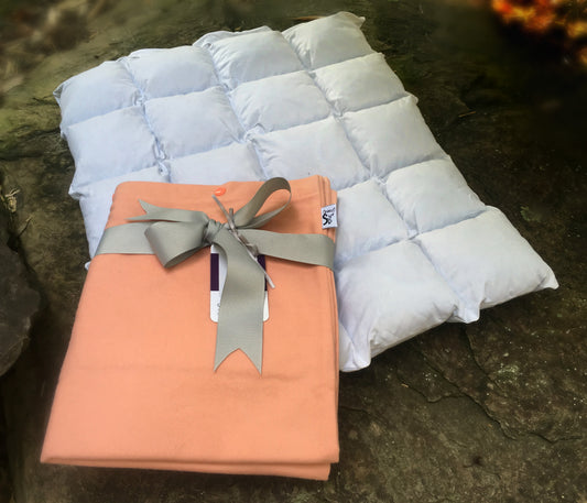 Paca Pet Pouf Pet Bed Flannel Solid Peach Cover
