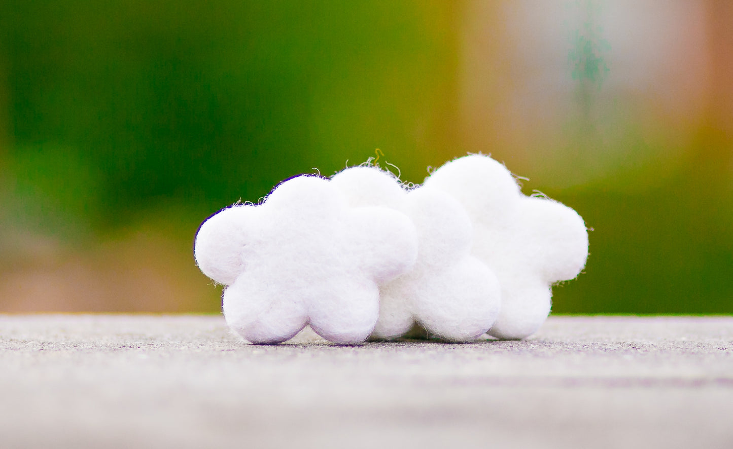 Felted Clouds Wool Cat Toy DYE FREE